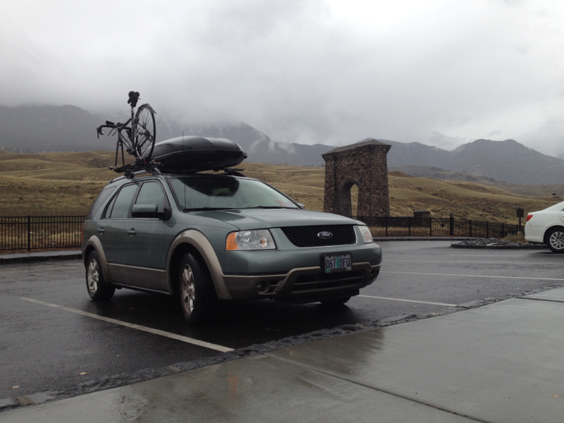 At Yellowstone with the big mean green.